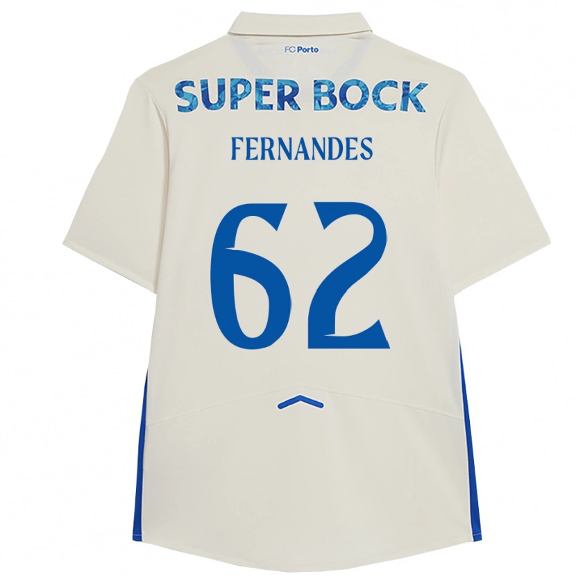 Danxen Mulher Camisola Rodrigo Fernandes #62 Branco Azul Terceiro 2025/26 Camisa Brasil