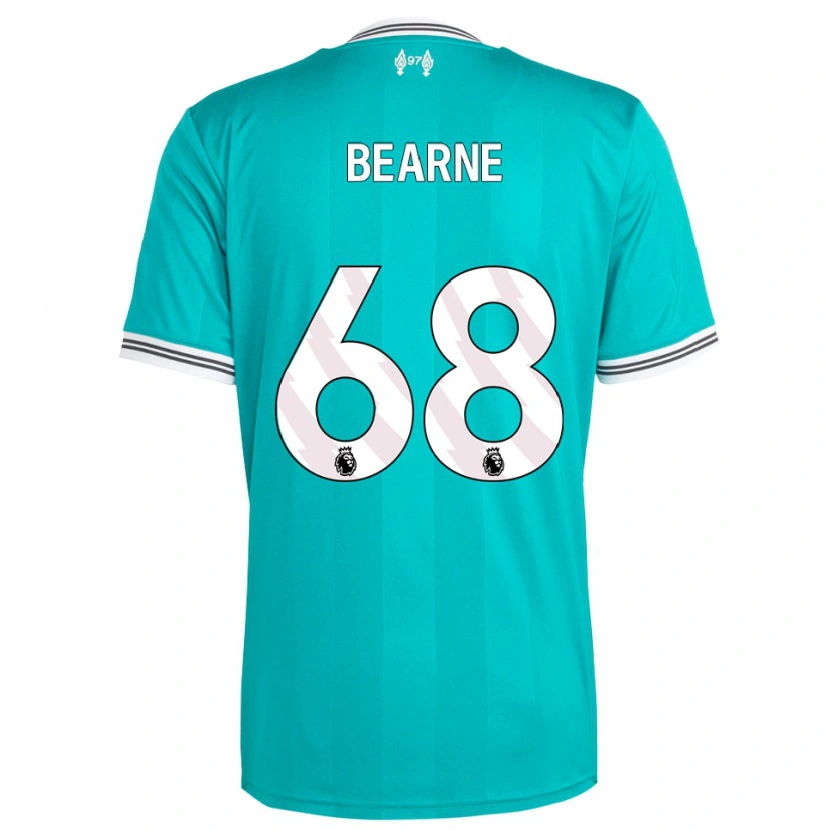 Danxen Mulher Camisola Jack Bearne #68 Verde Branco Terceiro 2025/26 Camisa Brasil