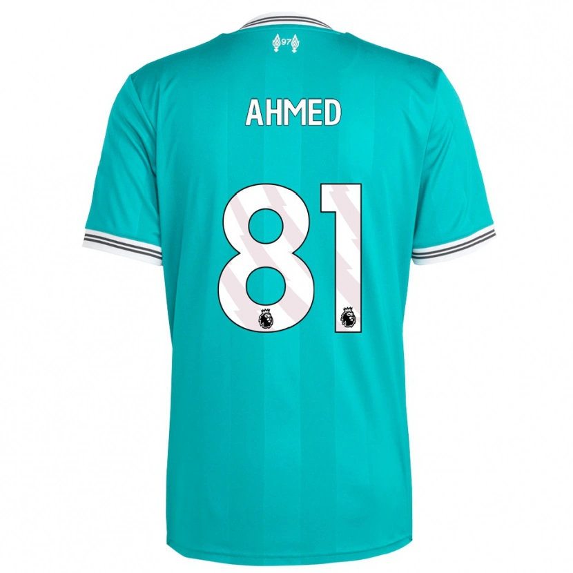 Danxen Mulher Camisola Kareem Ahmed #81 Verde Branco Terceiro 2025/26 Camisa Brasil