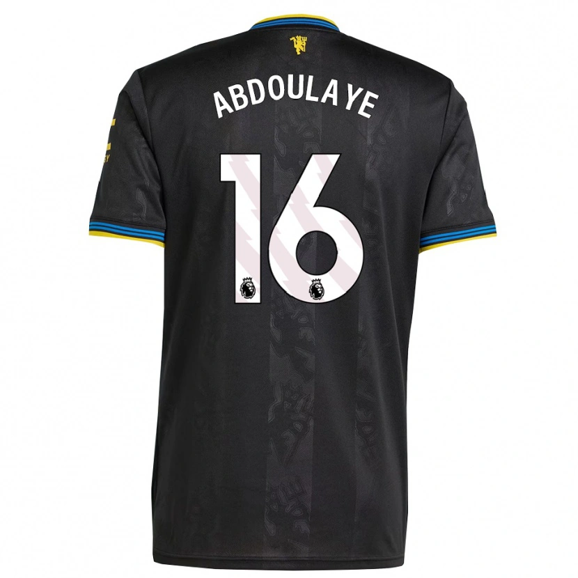Danxen Mulher Camisola Douka Abdoulaye #16 Preto Amarelo Azul Terceiro 2025/26 Camisa Brasil