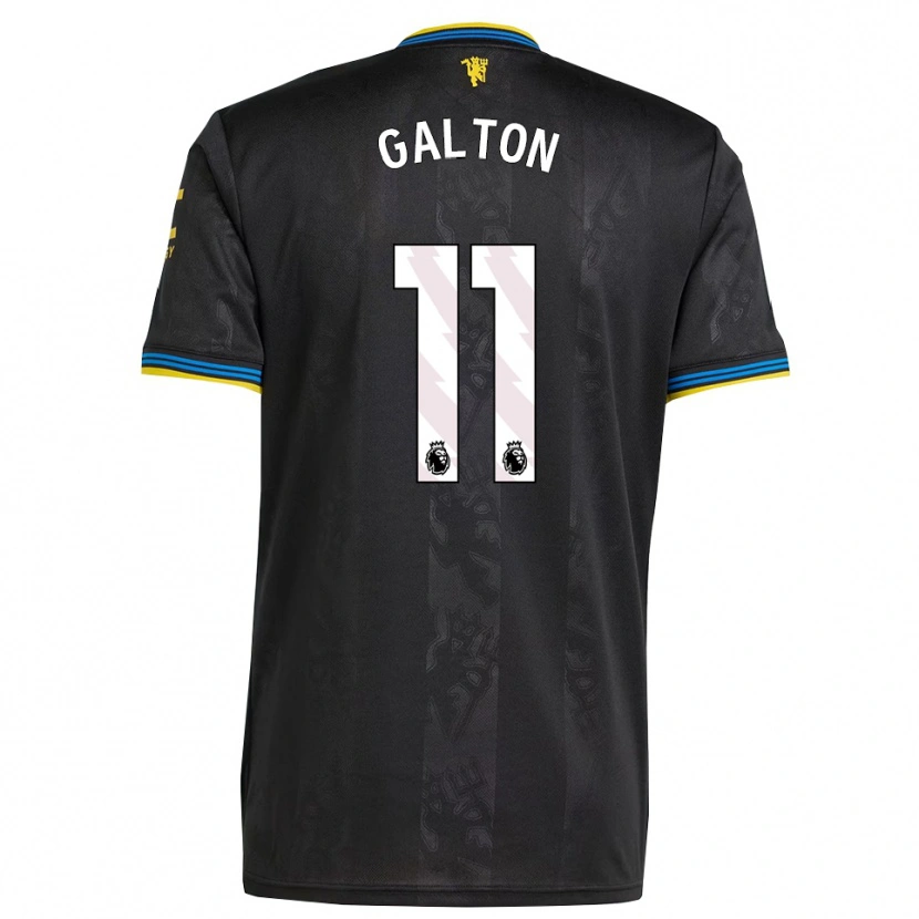 Danxen Mulher Camisola Leah Galton #11 Preto Amarelo Azul Terceiro 2025/26 Camisa Brasil