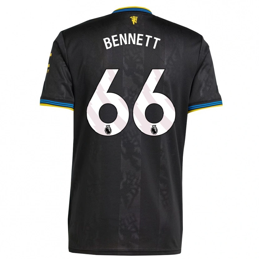 Danxen Mulher Camisola Rhys Bennett #66 Preto Amarelo Azul Terceiro 2025/26 Camisa Brasil