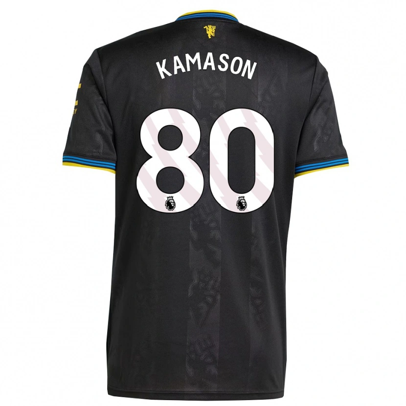 Danxen Mulher Camisola Jaydan Kamason #80 Preto Amarelo Azul Terceiro 2025/26 Camisa Brasil