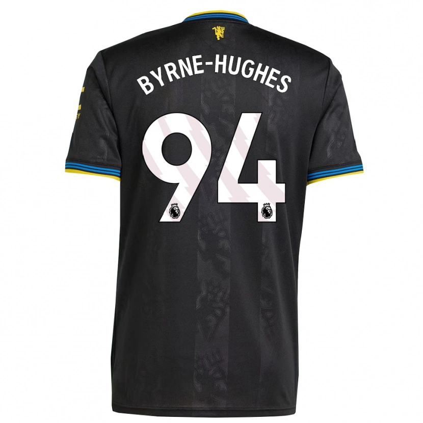 Danxen Mulher Camisola Cameron Byrne-Hughes #94 Preto Amarelo Azul Terceiro 2025/26 Camisa Brasil