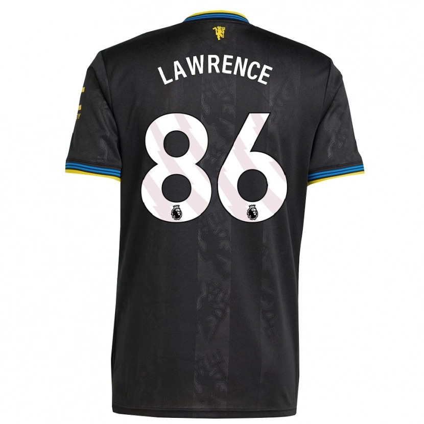 Danxen Mulher Camisola Marcus Lawrence #86 Preto Amarelo Azul Terceiro 2025/26 Camisa Brasil
