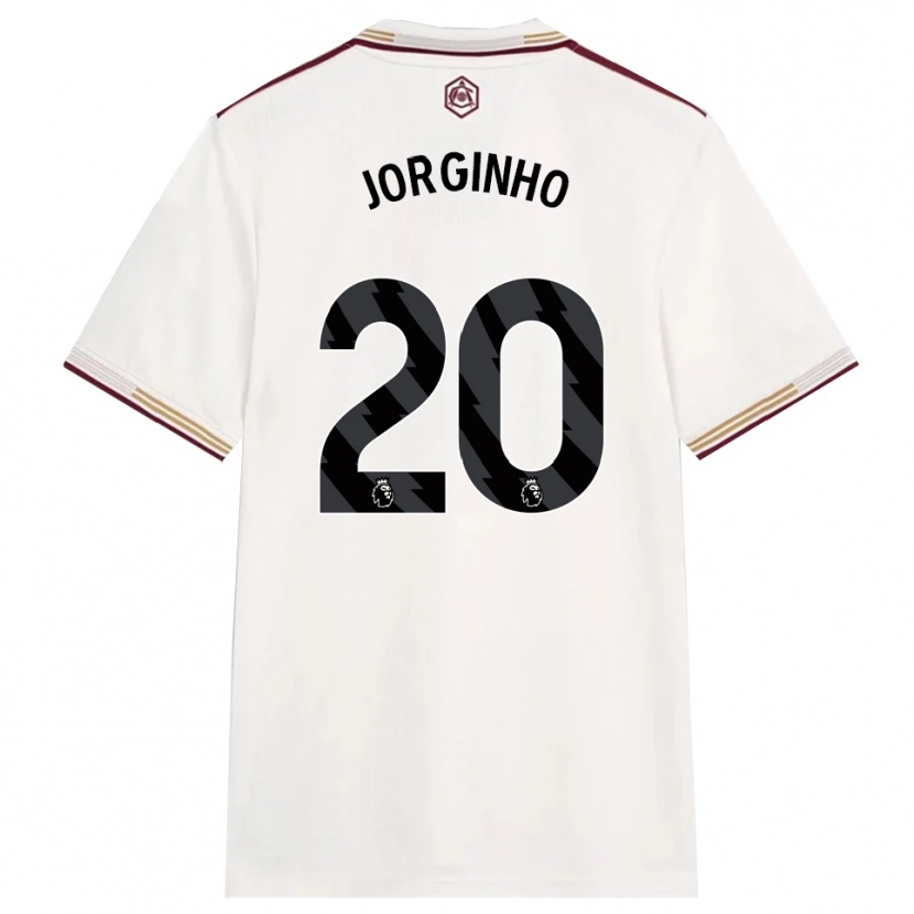 Danxen Mulher Camisola Jorginho #20 Branco Sujo Borgonha Terceiro 2025/26 Camisa Brasil