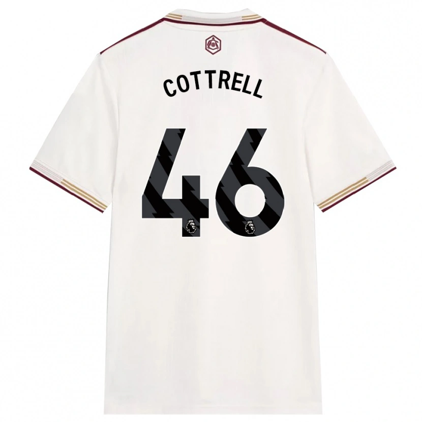 Danxen Mulher Camisola Ben Cottrell #46 Branco Sujo Borgonha Terceiro 2025/26 Camisa Brasil