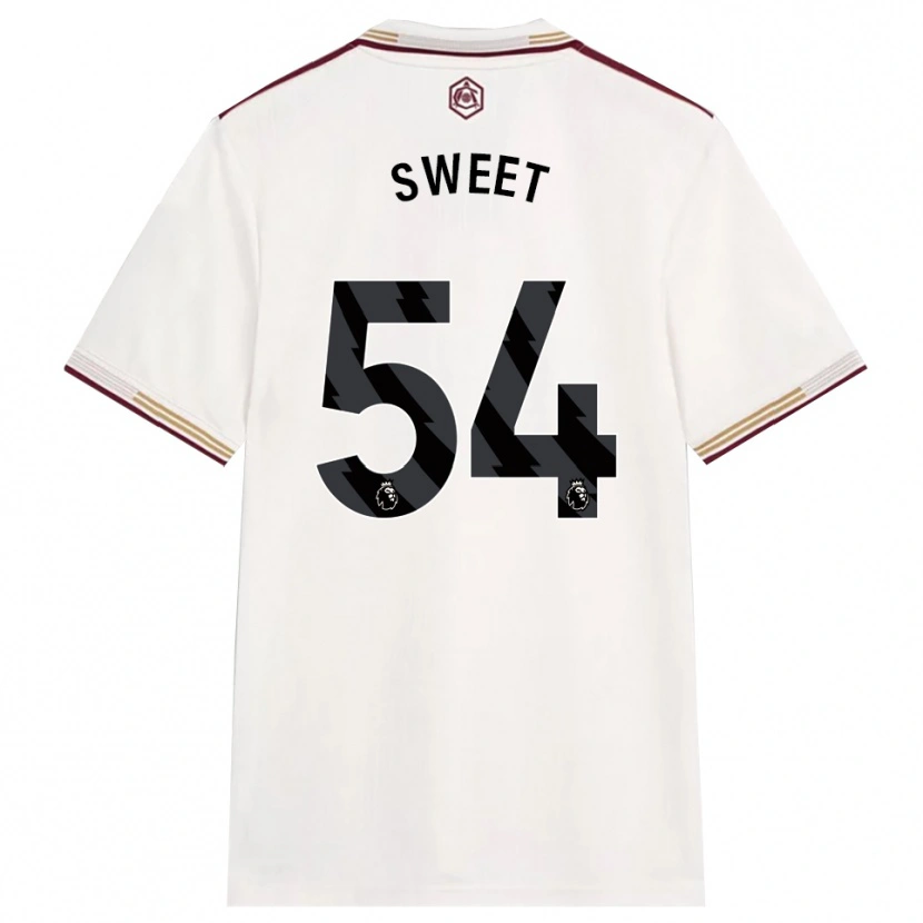 Danxen Mulher Camisola William Sweet #54 Branco Sujo Borgonha Terceiro 2025/26 Camisa Brasil