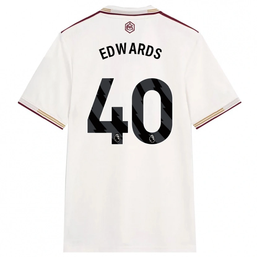 Danxen Mulher Camisola Khayon Edwards #40 Branco Sujo Borgonha Terceiro 2025/26 Camisa Brasil