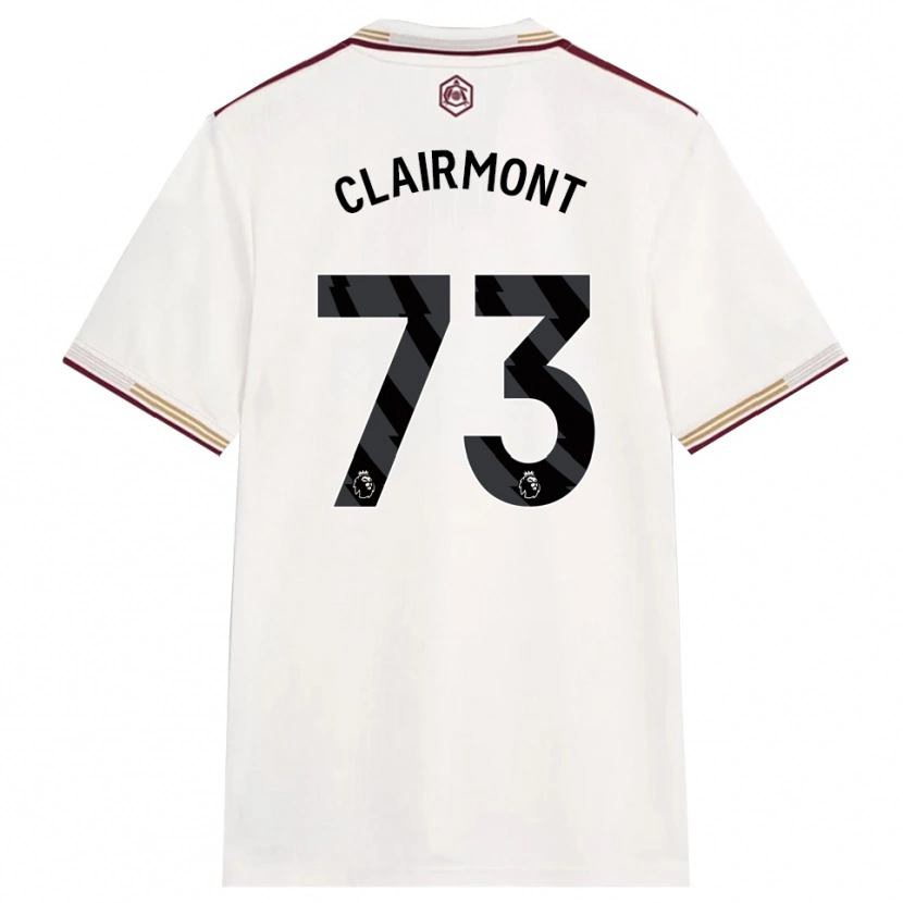 Danxen Mulher Camisola Reece Clairmont #73 Branco Sujo Borgonha Terceiro 2025/26 Camisa Brasil