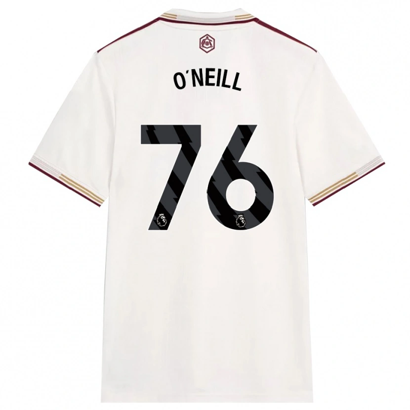 Danxen Mulher Camisola Ceadach O'neill #76 Branco Sujo Borgonha Terceiro 2025/26 Camisa Brasil