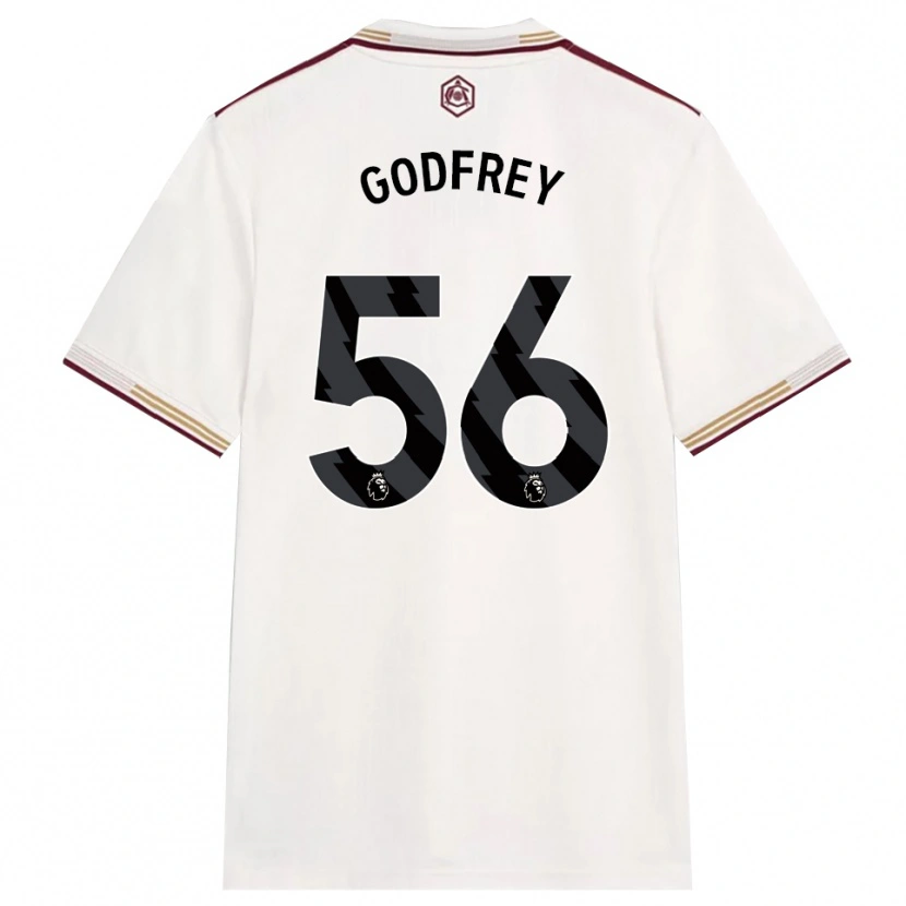 Danxen Mulher Camisola Freya Godfrey #56 Branco Sujo Borgonha Terceiro 2025/26 Camisa Brasil