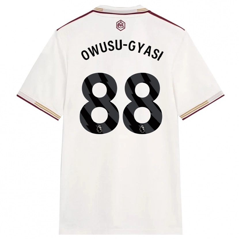 Danxen Mulher Camisola Abraham Owusu-Gyasi #88 Branco Sujo Borgonha Terceiro 2025/26 Camisa Brasil