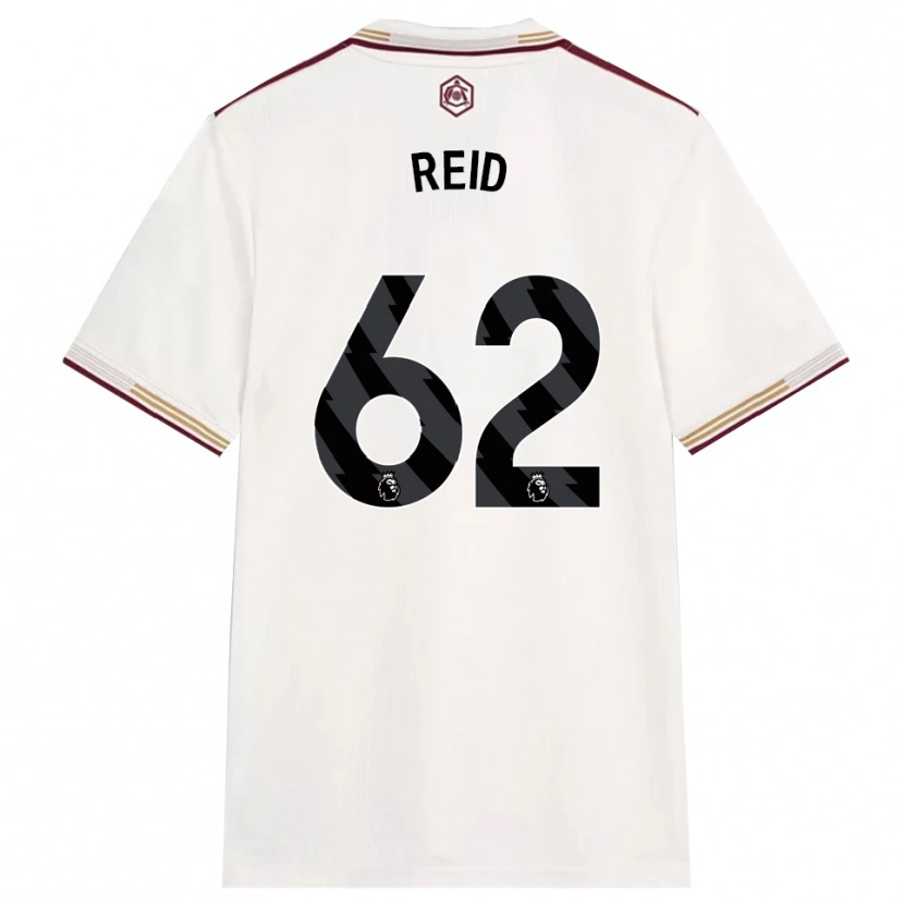 Danxen Mulher Camisola Katie Reid #62 Branco Sujo Borgonha Terceiro 2025/26 Camisa Brasil