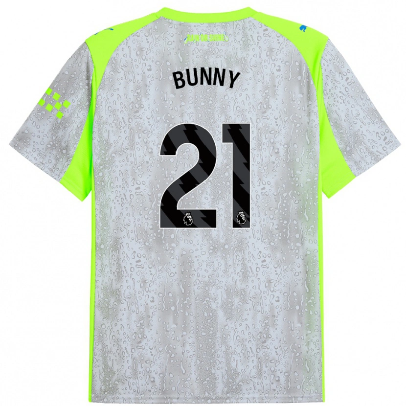 Danxen Mulher Camisola Khadija Shaw #21 Cinza Amarelo Terceiro 2025/26 Camisa Brasil