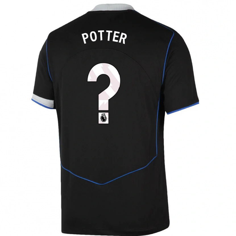 Danxen Mulher Camisola Lexi Potter #0 Preto Azul Prata Terceiro 2025/26 Camisa Brasil