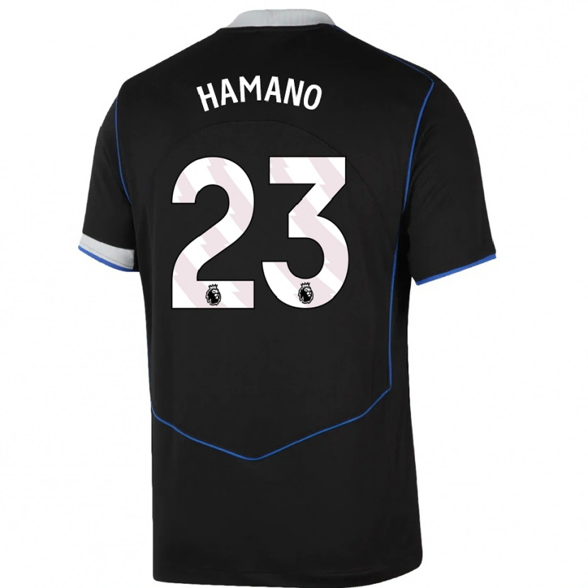 Danxen Mulher Camisola Maika Hamano #23 Preto Azul Prata Terceiro 2025/26 Camisa Brasil