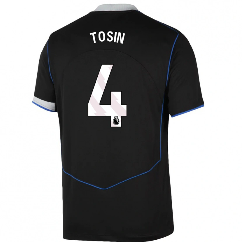 Danxen Mulher Camisola Tosin Adarabioyo #4 Preto Azul Prata Terceiro 2025/26 Camisa Brasil