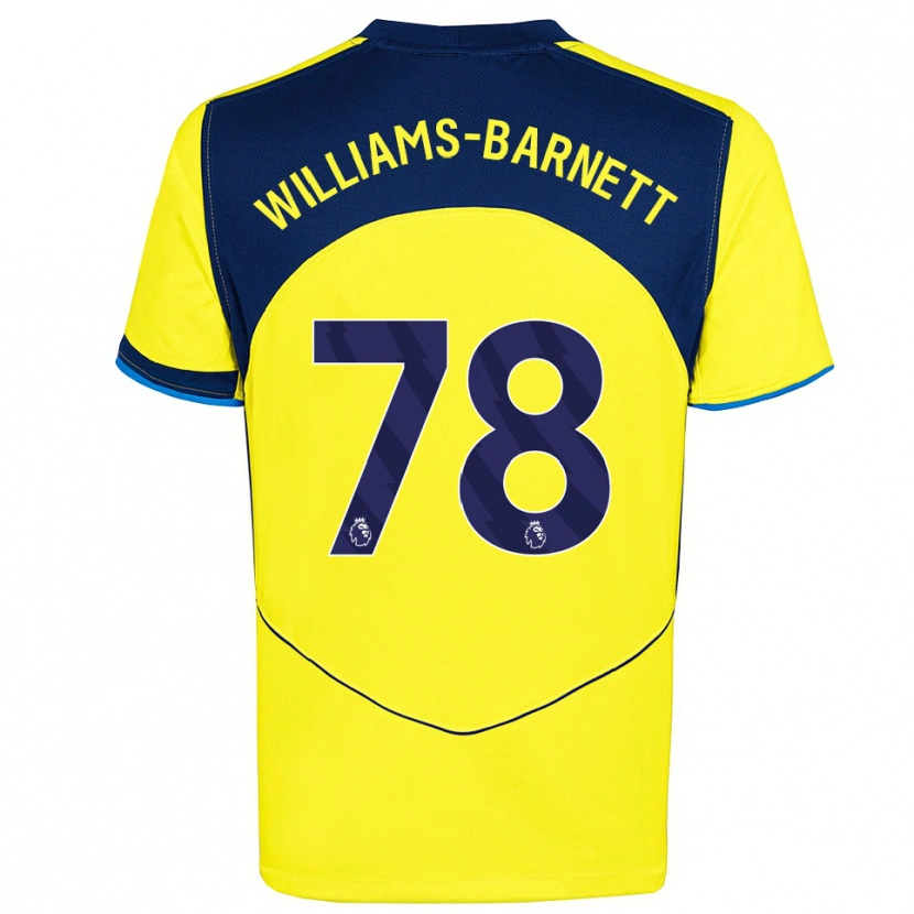 Danxen Mulher Camisola Lucá Williams-Barnett #78 Amarelo Marinho Terceiro 2025/26 Camisa Brasil