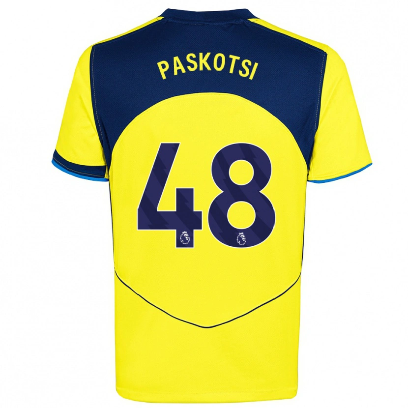 Danxen Mulher Camisola Maksim Paskotsi #48 Amarelo Marinho Terceiro 2025/26 Camisa Brasil