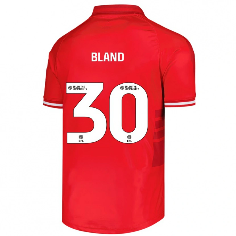 Danxen Criança Camisola Jonathan Bland #30 Vermelho Branco Principal 2025/26 Camisa Brasil