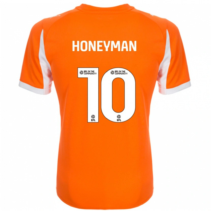 Danxen Criança Camisola George Honeyman #10 Laranja Branco Principal 2025/26 Camisa Brasil