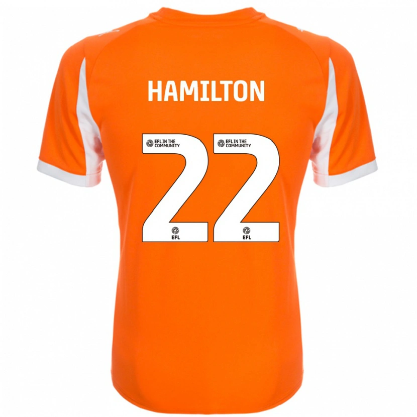 Danxen Criança Camisola Cj Hamilton #22 Laranja Branco Principal 2025/26 Camisa Brasil