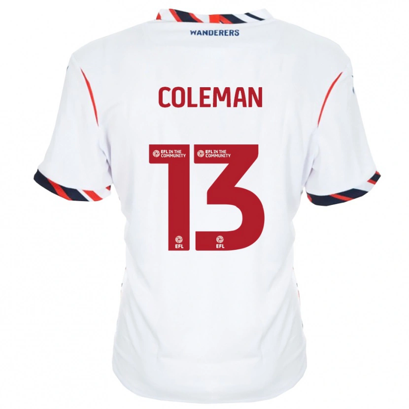 Danxen Criança Camisola Joel Coleman #13 Branco Vermelho Principal 2025/26 Camisa Brasil