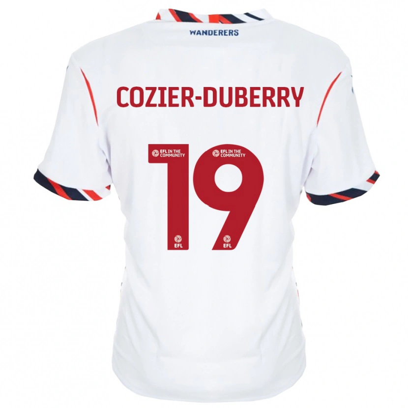 Danxen Criança Camisola Amario Cozier-Duberry #19 Branco Vermelho Principal 2025/26 Camisa Brasil