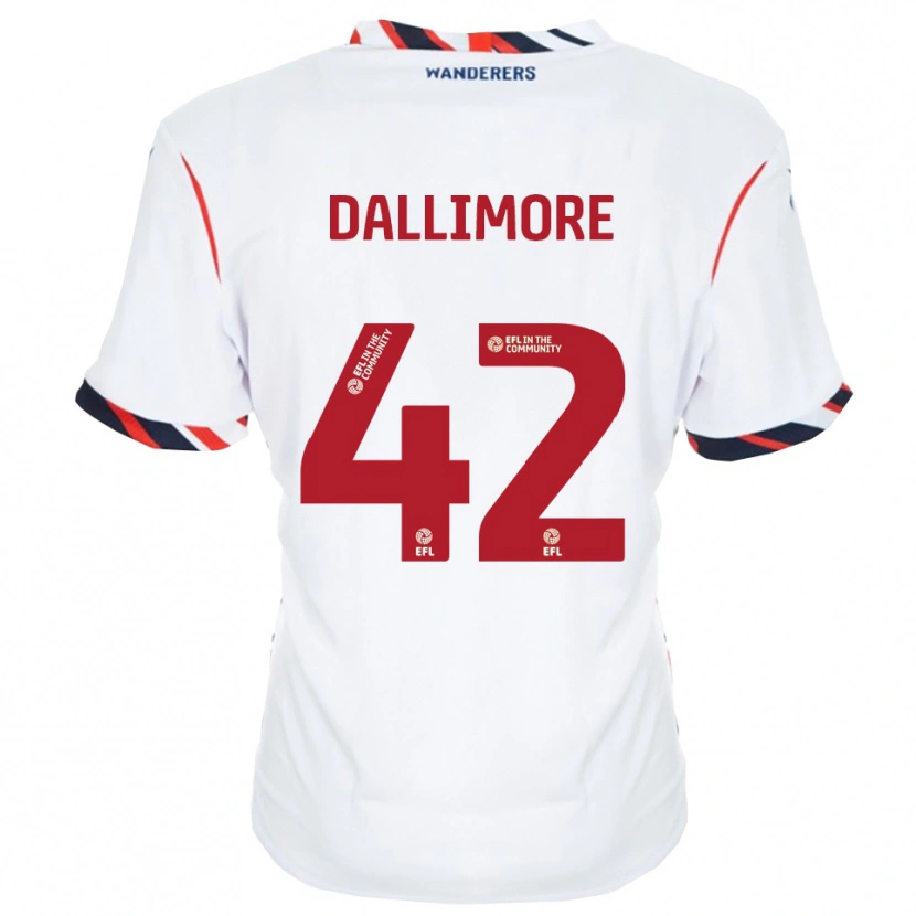 Danxen Criança Camisola Jack Dallimore #42 Branco Vermelho Principal 2025/26 Camisa Brasil