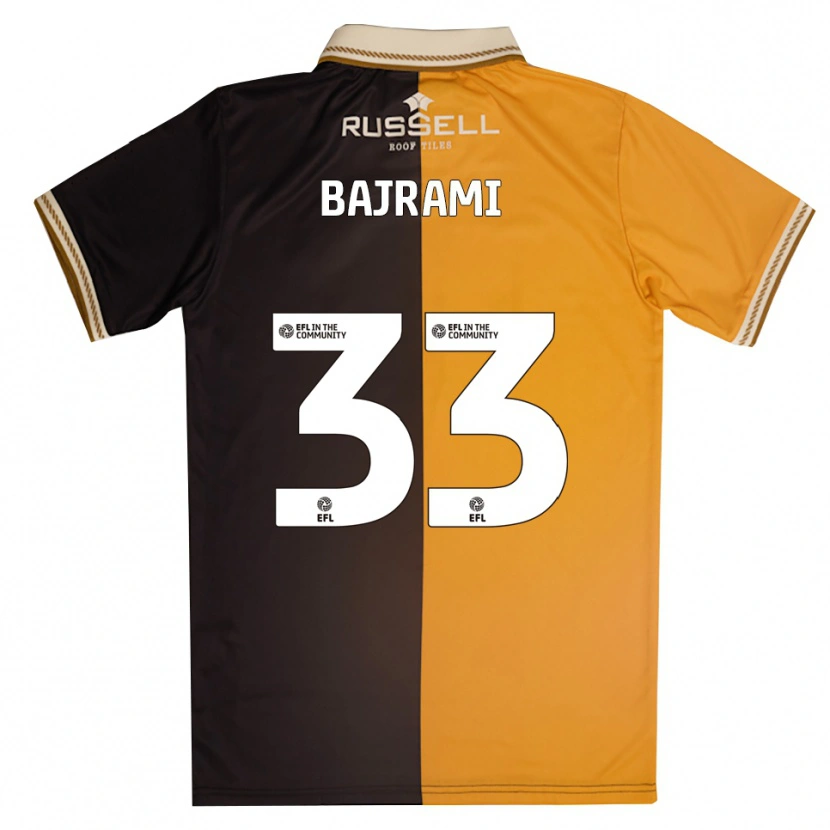 Danxen Criança Camisola Geraldo Bajrami #33 Amarelo Preto Principal 2025/26 Camisa Brasil