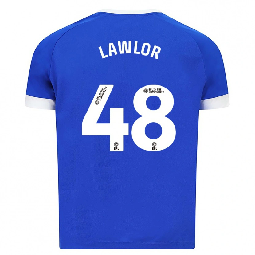 Danxen Criança Camisola Dylan Lawlor #48 Azul Branco Principal 2025/26 Camisa Brasil