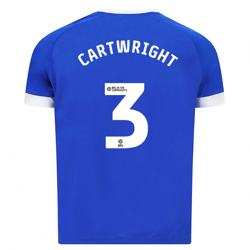 Danxen Criança Camisola Logan Cartwright #3 Azul Branco Principal 2025/26 Camisa Brasil