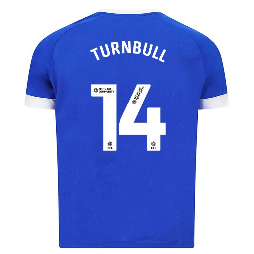 Danxen Criança Camisola David Turnbull #14 Azul Branco Principal 2025/26 Camisa Brasil