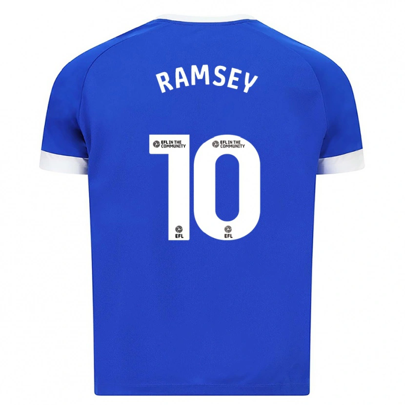 Danxen Criança Camisola Aaron Ramsey #10 Azul Branco Principal 2025/26 Camisa Brasil