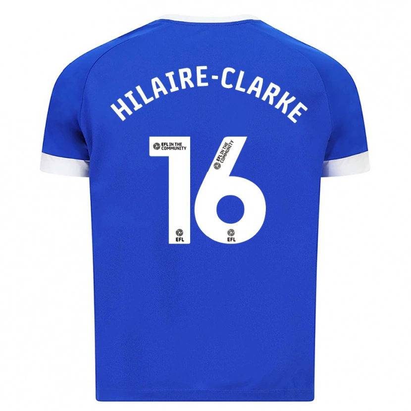 Danxen Criança Camisola Riley Hilaire-Clarke #16 Azul Branco Principal 2025/26 Camisa Brasil