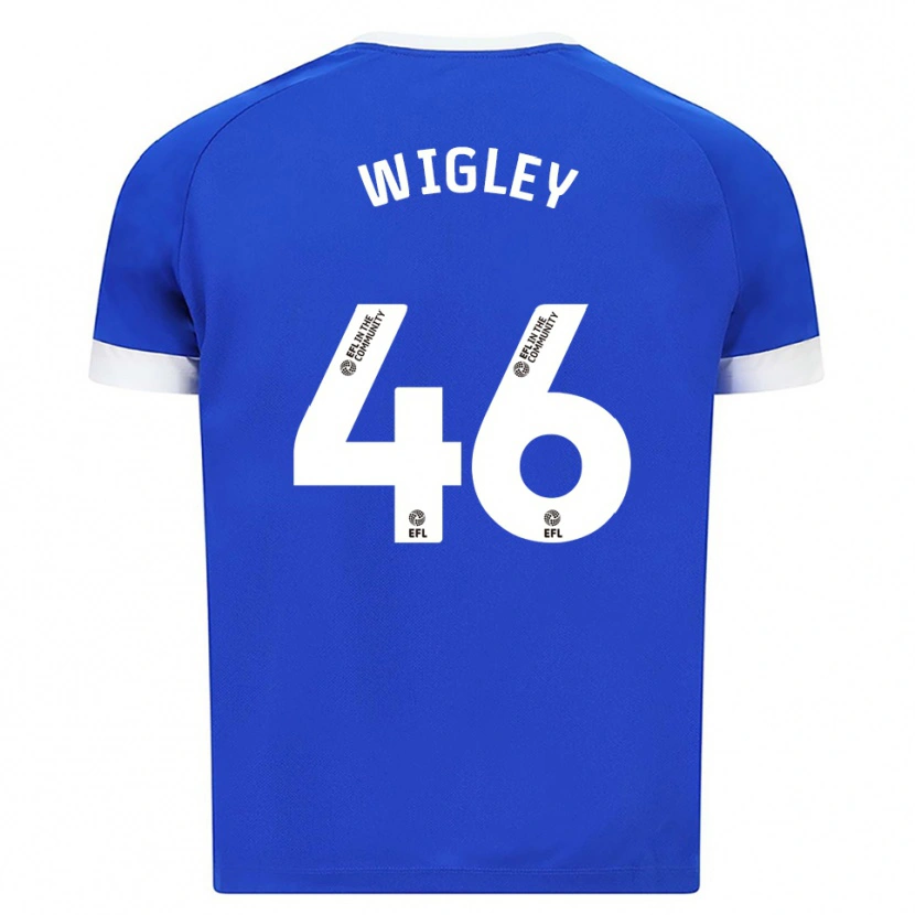 Danxen Criança Camisola Morgan Wigley #46 Azul Branco Principal 2025/26 Camisa Brasil