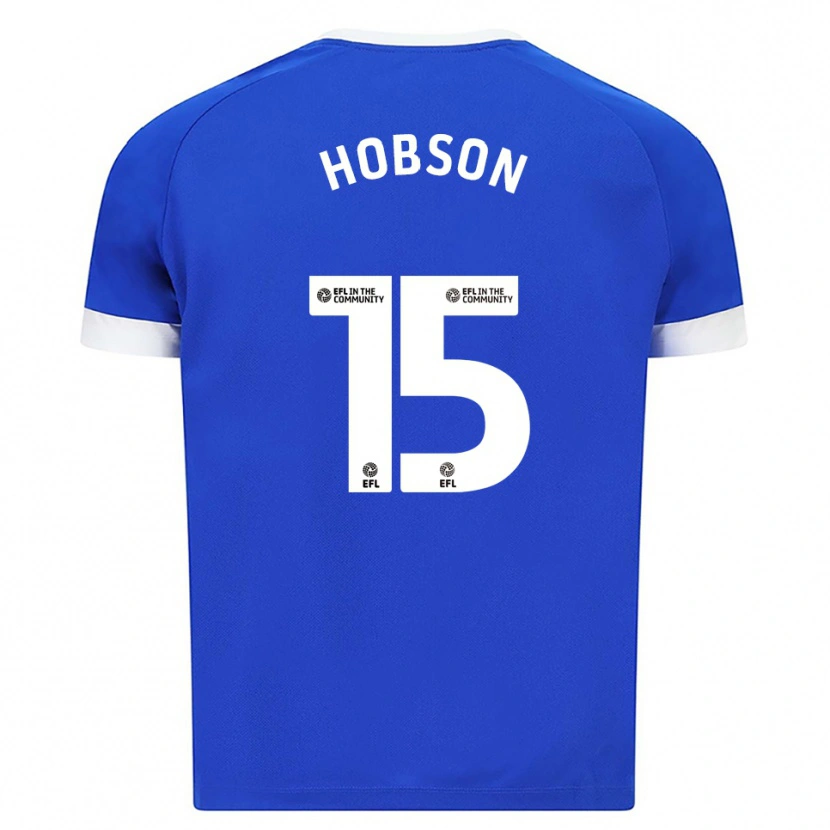 Danxen Criança Camisola Jacob Hobson #15 Azul Branco Principal 2025/26 Camisa Brasil