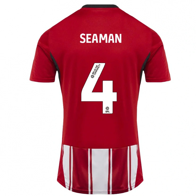 Danxen Criança Camisola Jaydee Seaman #4 Vermelho Branco Preto Principal 2025/26 Camisa Brasil
