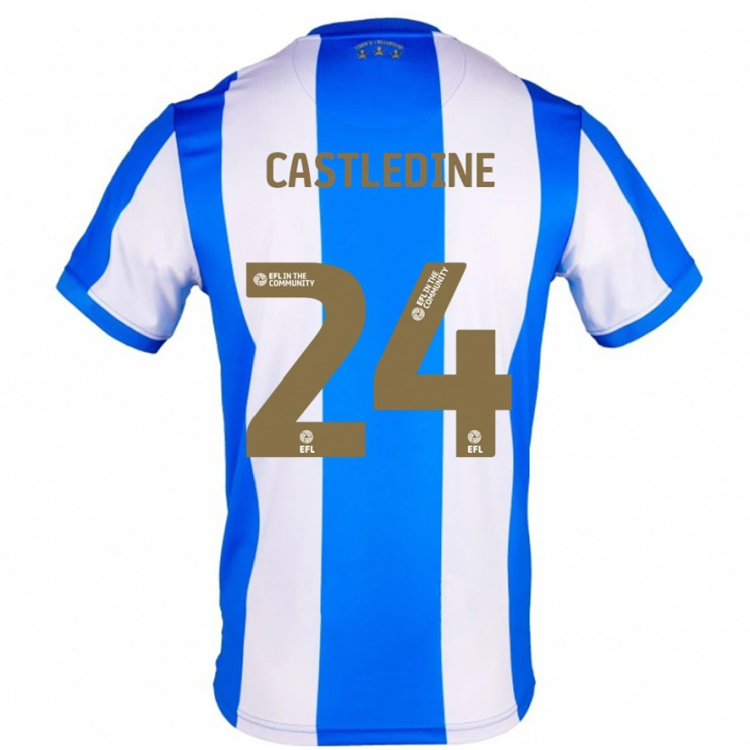 Danxen Criança Camisola Leo Castledine #24 Azul Branco Principal 2025/26 Camisa Brasil