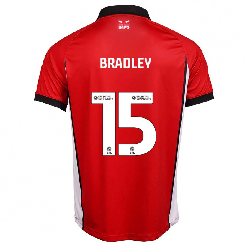 Danxen Criança Camisola Sonny Bradley #15 Vermelho Branco Principal 2025/26 Camisa Brasil