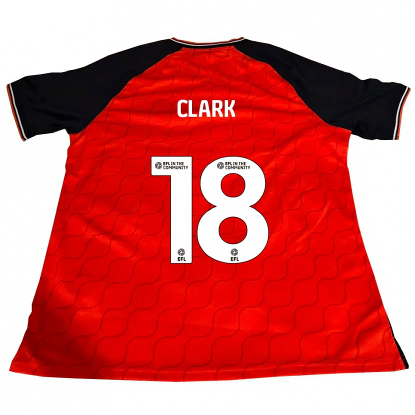 Danxen Criança Camisola Jordan Clark #18 Laranja Preto Branco Principal 2025/26 Camisa Brasil