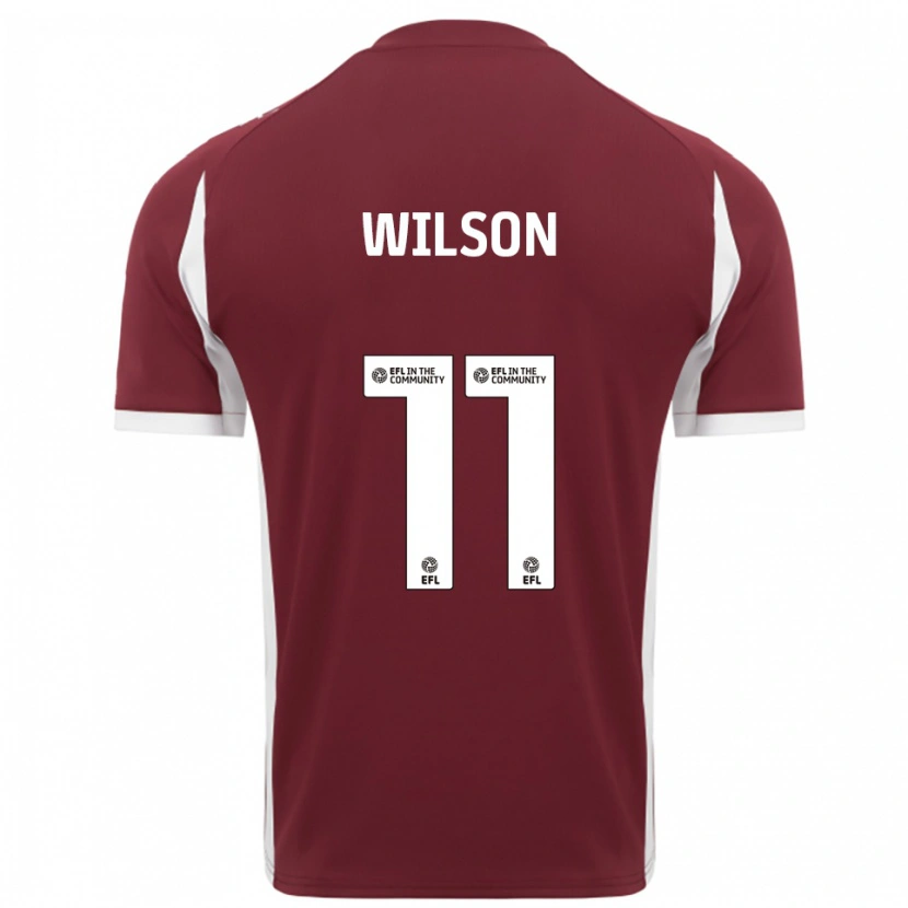 Danxen Criança Camisola James Wilson #11 Vinho Branco Principal 2025/26 Camisa Brasil