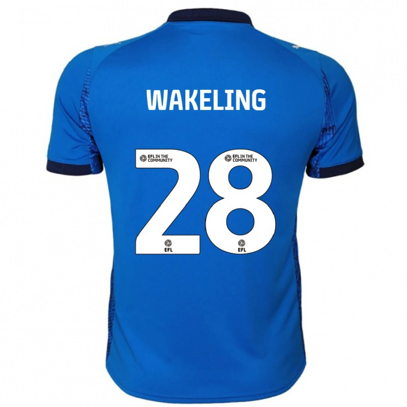 Danxen Criança Camisola Jacob Wakeling #28 Azul Branco Principal 2025/26 Camisa Brasil