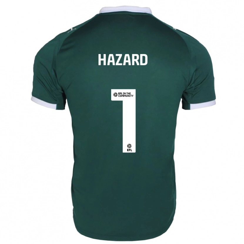 Danxen Criança Camisola Conor Hazard #1 Verde Branco Principal 2025/26 Camisa Brasil