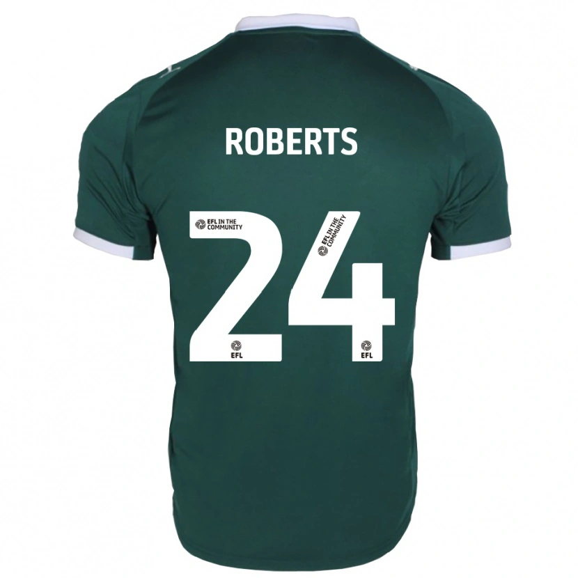 Danxen Criança Camisola Caleb Roberts #24 Verde Branco Principal 2025/26 Camisa Brasil