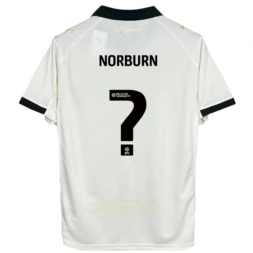 Danxen Criança Camisola Dylan Norburn #0 Branco Sujo Preto Principal 2025/26 Camisa Brasil