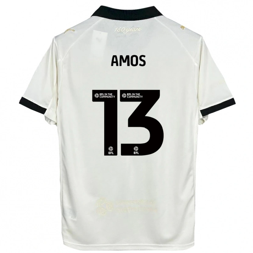 Danxen Criança Camisola Ben Amos #13 Branco Sujo Preto Principal 2025/26 Camisa Brasil
