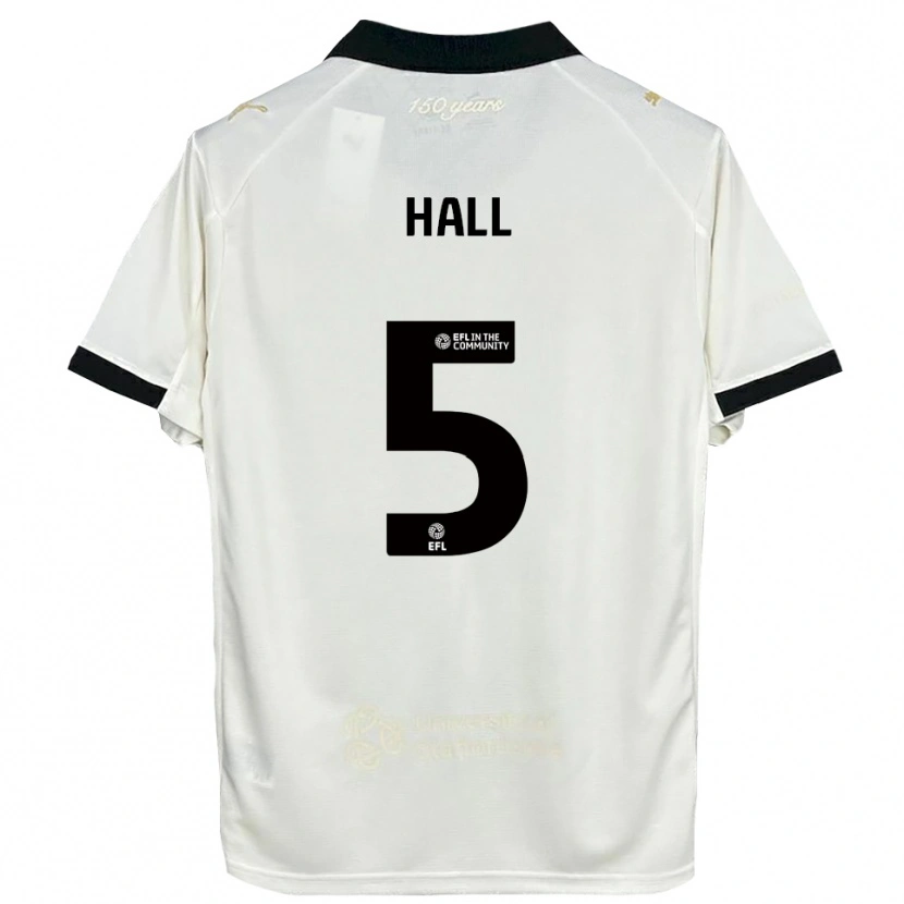 Danxen Criança Camisola Connor Hall #5 Branco Sujo Preto Principal 2025/26 Camisa Brasil