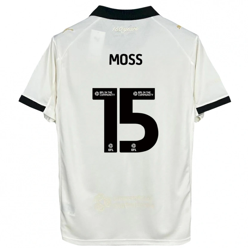 Danxen Criança Camisola Lucy Moss #15 Branco Sujo Preto Principal 2025/26 Camisa Brasil